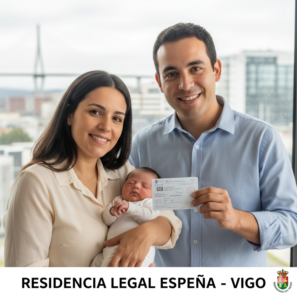 residencia hijo residente legal Vigo